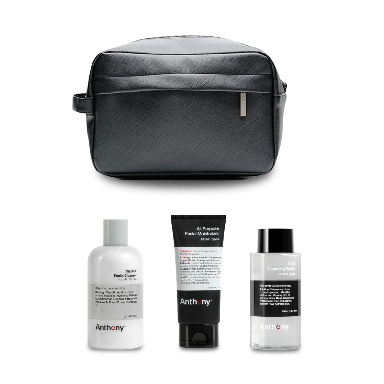 
                  
                    Back To Basics Set with Dopp Bag ($110 value)
                  
                